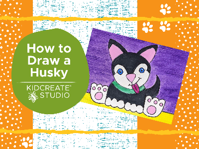 WELCOME WEEK - 50% Off - How to Draw a Husky (4-9 Years)